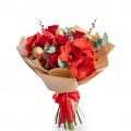 Buchet de Craciun cu globuri