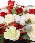 Box with roses and winter accesories – the image 2