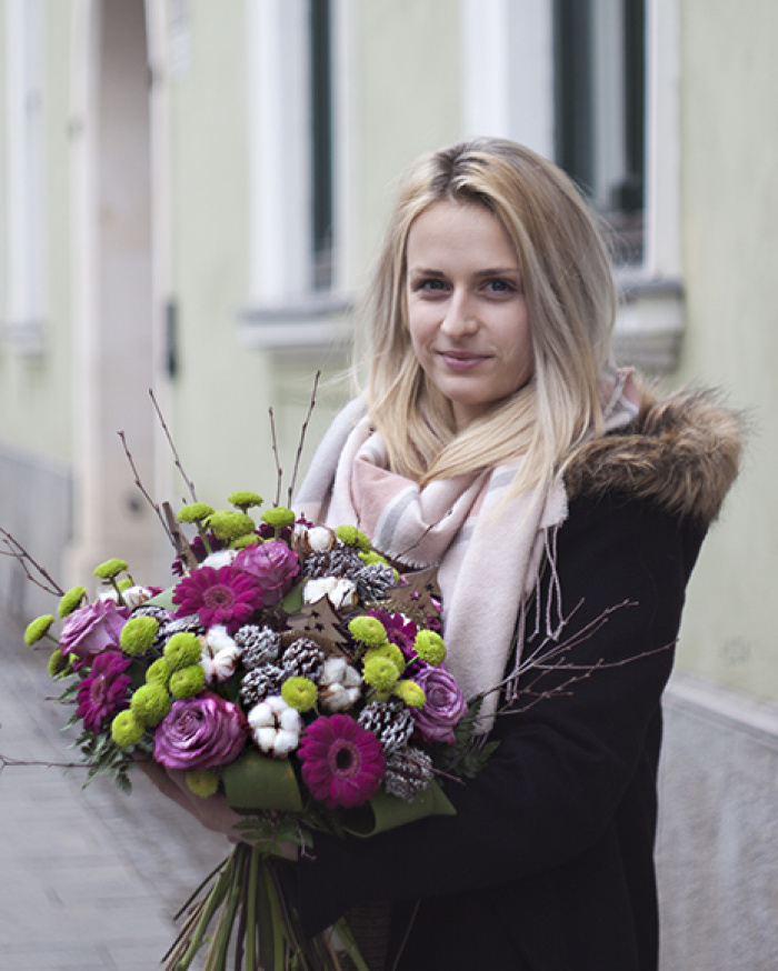Buchet cu ornamente de iarna