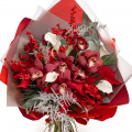 Buchet de iarna cu orhidee cymbidium