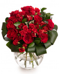 Buchet alstroemeria si trandafiri – imaginea 1