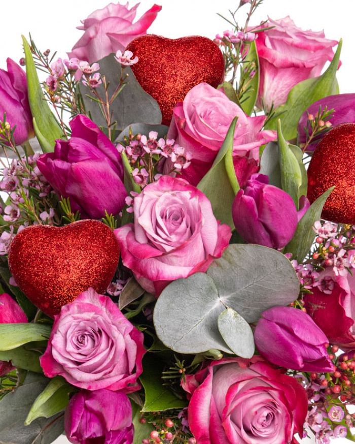 Buchet Valentine's Day cu accesorii