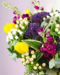 Bouquet of tulips and trachelium – the image 2