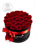 Preserved red roses in a black box – imaginea 1