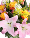 Bouquet of lilies and solidago – the image 2