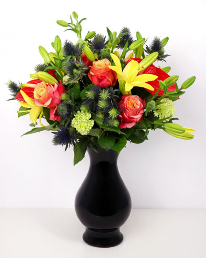 Buchet crini si anthurium