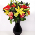 Buchet crini si anthurium