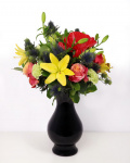 Bouquet of lilies and anthurium – the image 1
