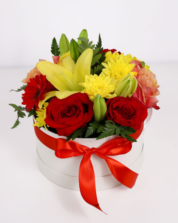 Box with flowers in 3 colors – imaginea 1