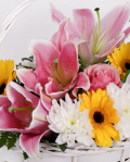 Delicate flower basket – imaginea 2