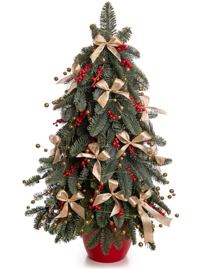 Decorated Christmas tree – imaginea 1