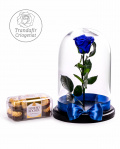Blue preserved rose – imaginea 1