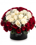 ”I love you” box of roses – imaginea 1
