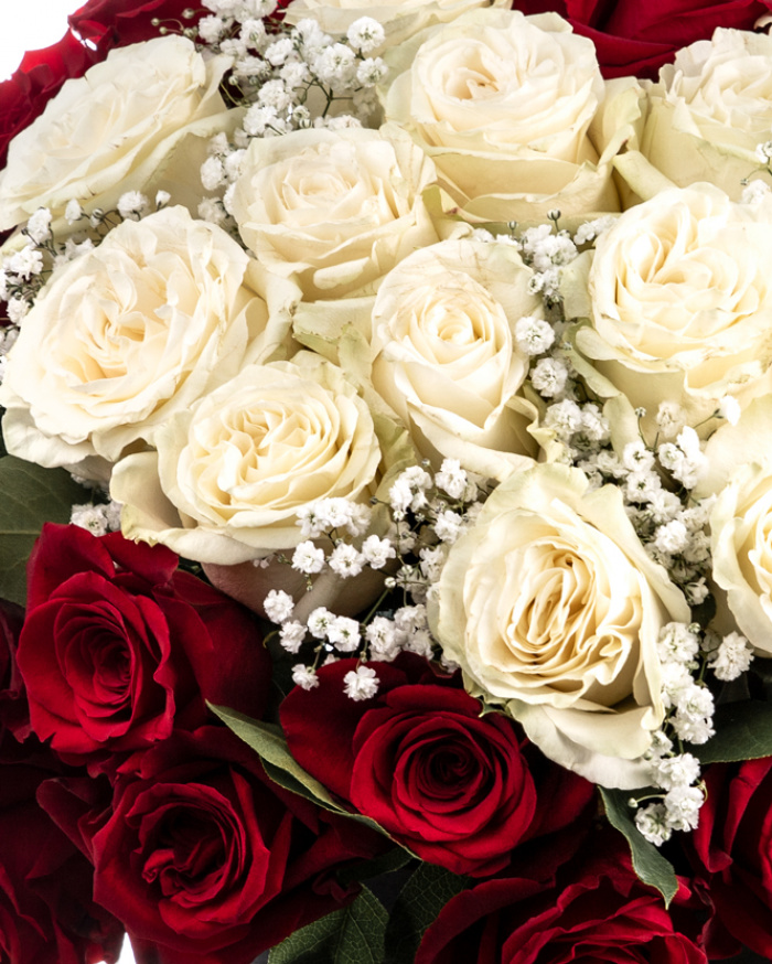 ”I love you” box of roses – imaginea 2