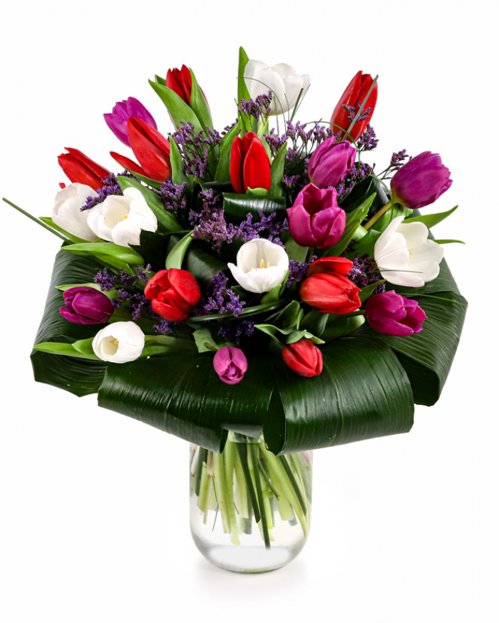 Buchet cu lalele colorate – imaginea 1