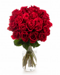 Bouquet with 23 red roses – the image 1