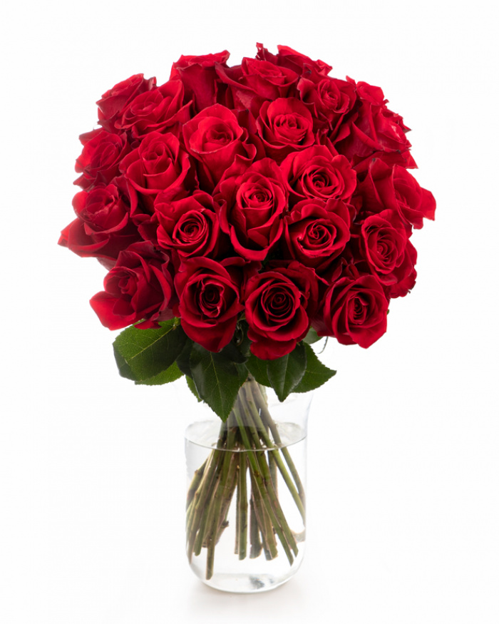 Bouquet with 23 red roses – the image 1