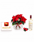 Poinsettia arrangement – imaginea 1