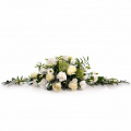 Aranjament funerar cu flori albe