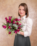 Buchet cu lalele mov – imaginea 3