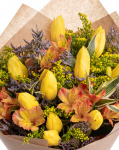 Cheerful bouquet with yellow tulips – imaginea 2