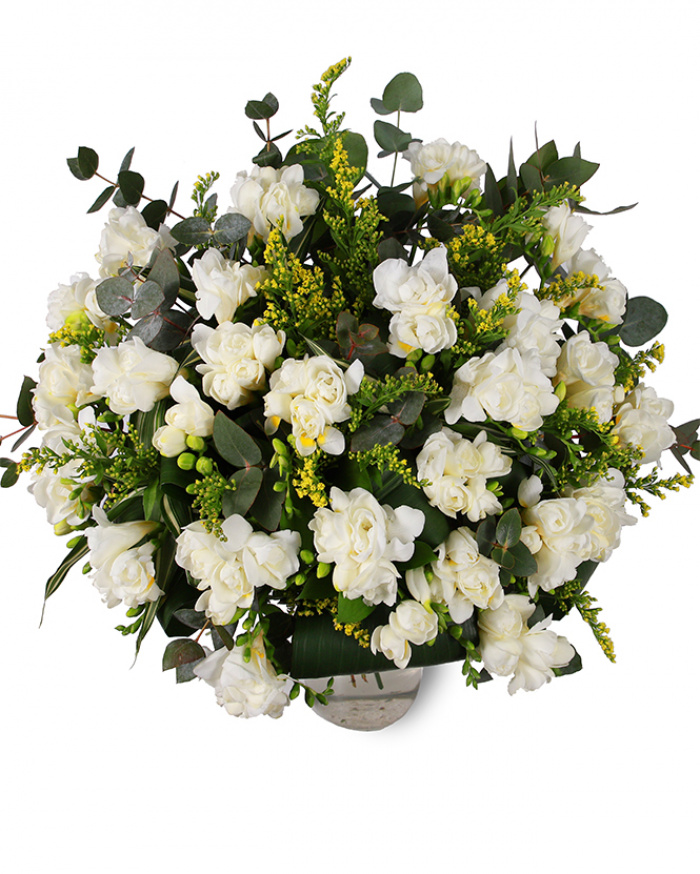 Buchet cu frezii albe – imaginea 1
