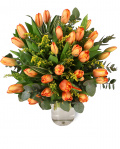 Orange tulip bouquet – the image 1