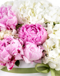 Peony and Hydrangea arrangement – imaginea 2