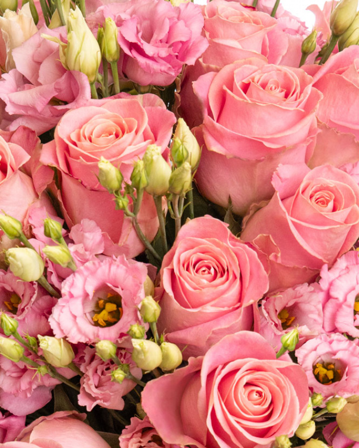 Bouquet of pink roses – imaginea 2