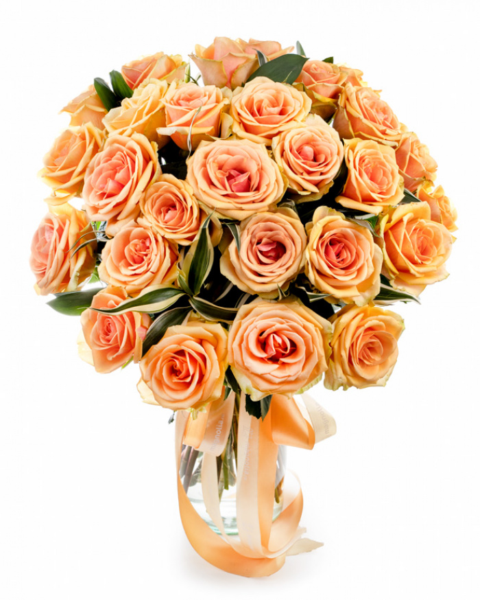 Buchet cu trandafiri portocalii Alchemy – imaginea 1