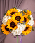 Buchet însorit de vară cu floarea-soarelui – imaginea 3