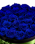 Preserved blue roses arrangement – imaginea 2