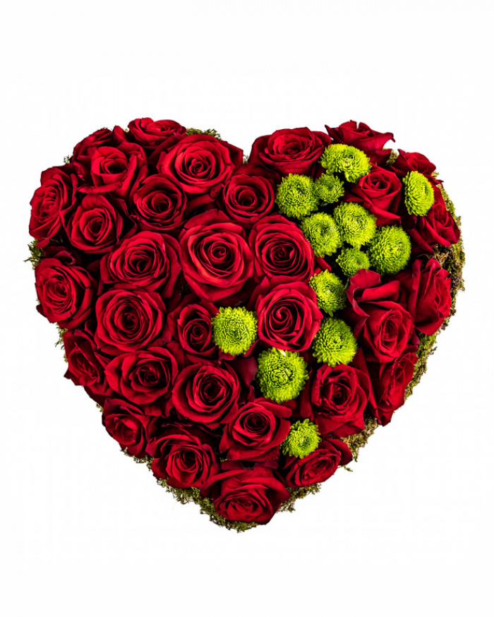 Heart shaped arrangement – imaginea 2