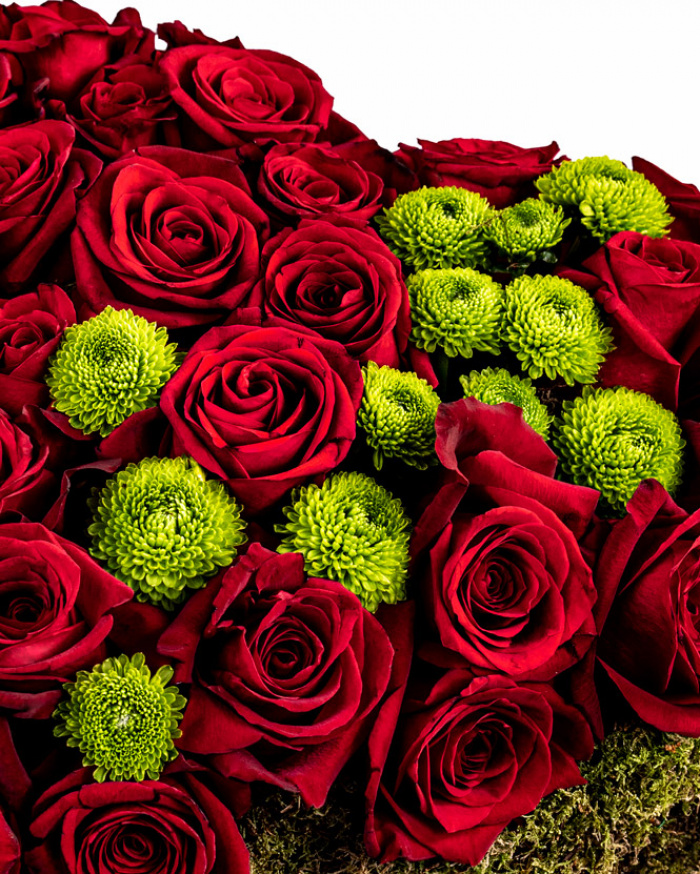 Heart shaped arrangement – imaginea 3