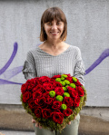 Heart shaped arrangement – imaginea 4