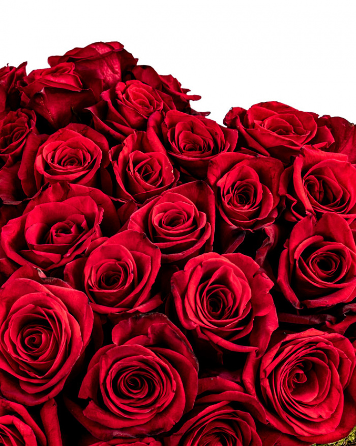 Red rose heart arrangement – the image 3