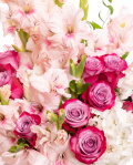Arrangement with Gladioli and Hydrangeas