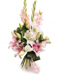 Bouquet of gladioli and lilies – the image 1