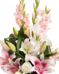 Bouquet of gladioli and lilies – the image 2