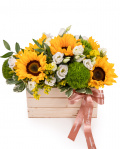 Flower arrangement in box – imaginea 1