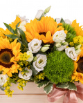 Flower arrangement in box