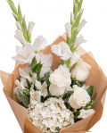 Buchet cu gladiole albe – imaginea 2