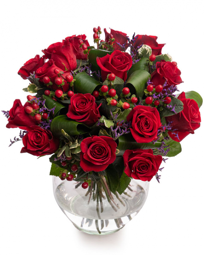 Buchet catifelat cu trandafiri – imaginea 1