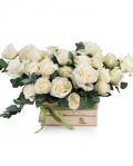 White rose arrangement