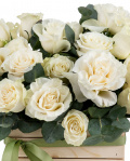 White rose arrangement