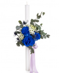 Baby boy baptism candle – imaginea 1