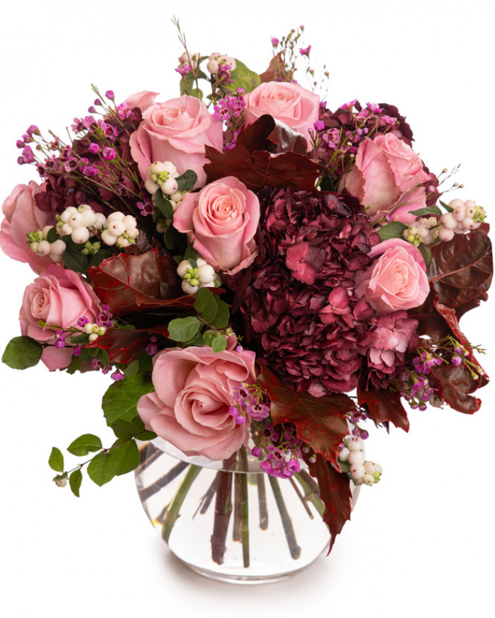 Burgundy Delight bouquet – imaginea 1