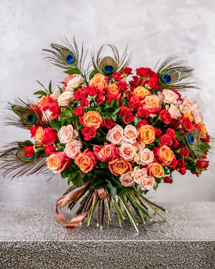 Buchet de lux „Nuanțele pasiunii” – imaginea 1