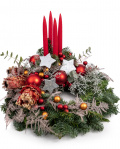 Table wreath with candles – imaginea 1