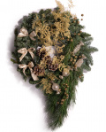 ”Fancy Christmas” door wreath – imaginea 1